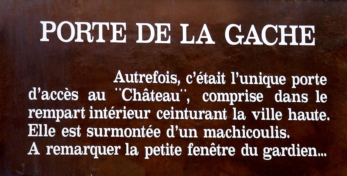Viviers - Porte de la Gâche - Panneau d'information 
