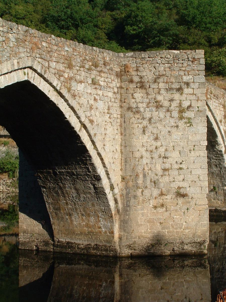 Pont sur la Truyère, Entraygues-sur-Truyère
Une pile vue de l'amont 