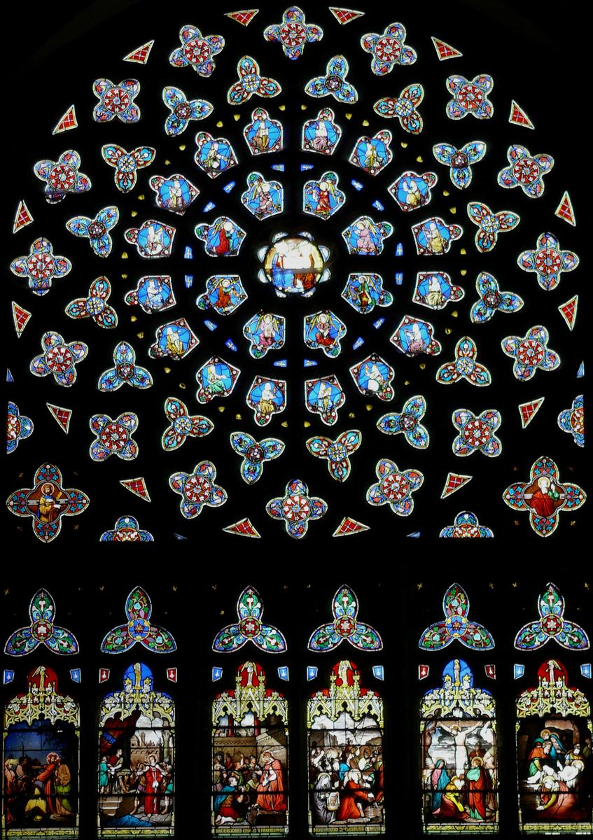 Saint-Pol-de-Léon - Eglise Saint-Paul-Aurélien - Rose du bras sud du transept 