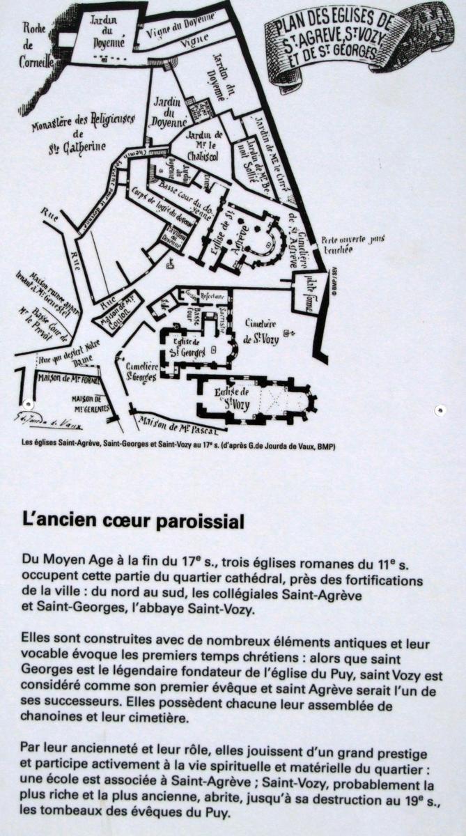 Le Puy-en-Velay - Eglise Saint-Georges - Panneau d'information 