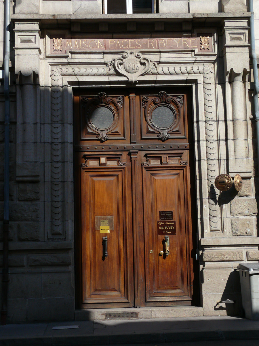 Le Puy-en-Velay - Immeuble «La Verveine du Velay» - Entrée de l'immeuble 