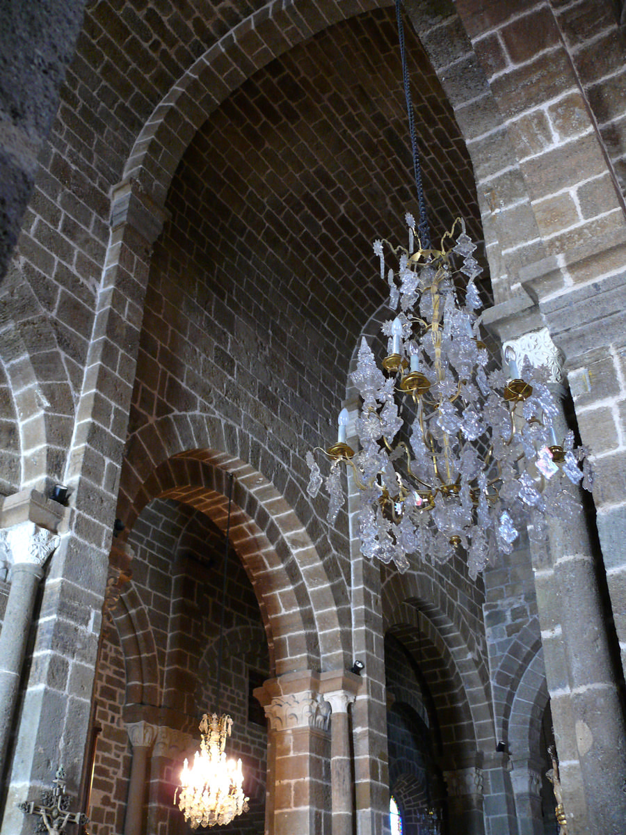Polignac - Eglise Saint-Martin - Nef du 12ème siècle - Elévation 