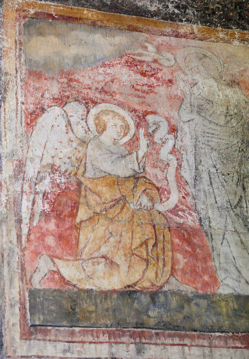 Polignac - Eglise Saint-Martin - Abside - Fresques découvertes en 1923 