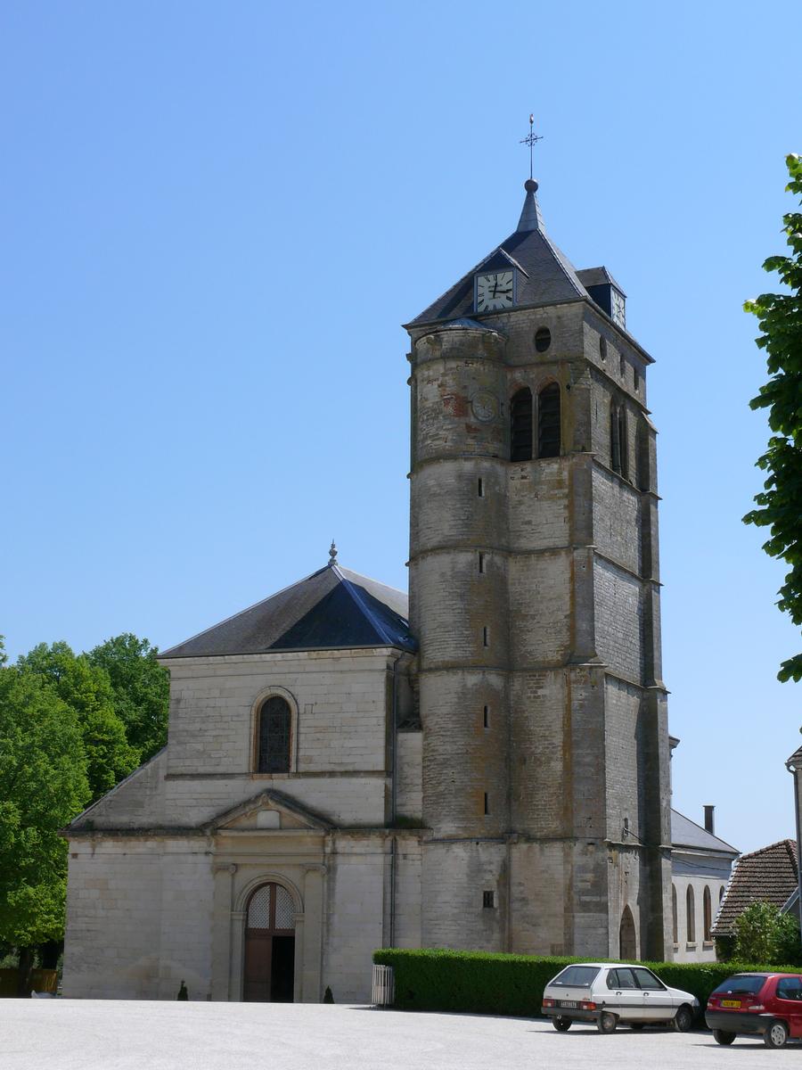 Champlitte - Eglise Saint-Christophe avec le beffroi 