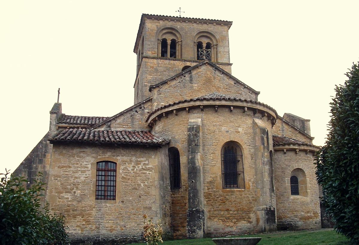 Iguerande - Eglise Saint-André - Chevet de l'église 