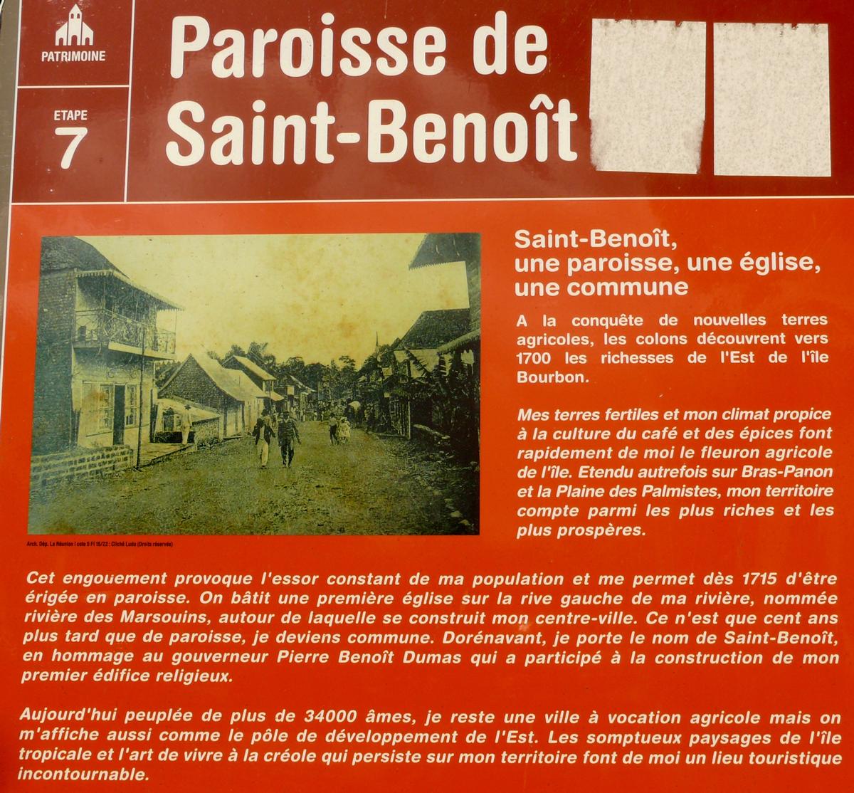 La Réunion - Eglise paroissiale Saint-Benoît 