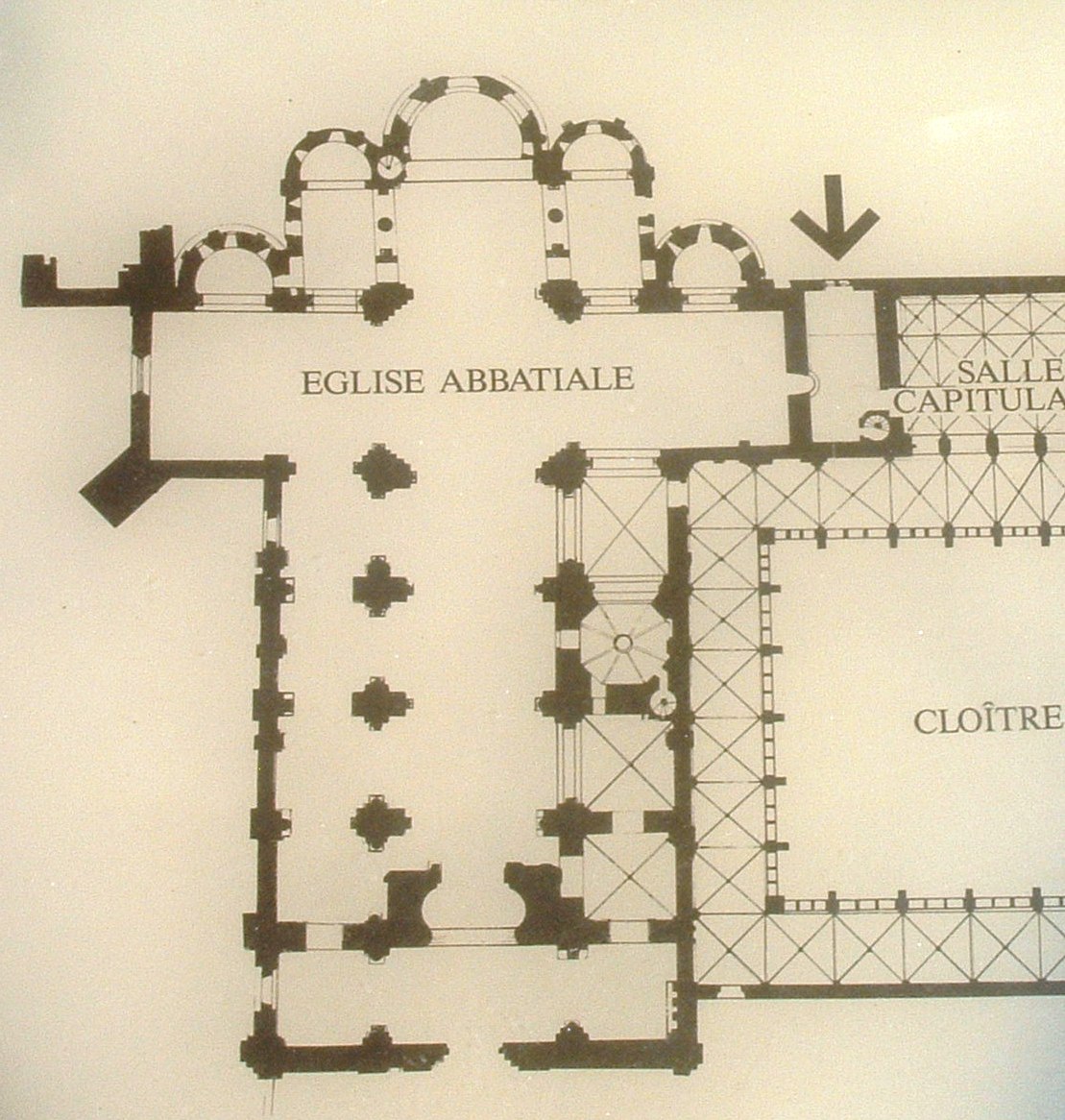 Abbaye de la Sauve-Majeure - Abbatiale - Vue en plan 
