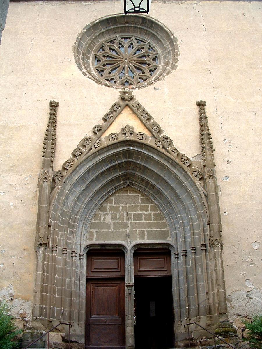 Lavoûte-Chilhac - L'église du prieuré - Portail 