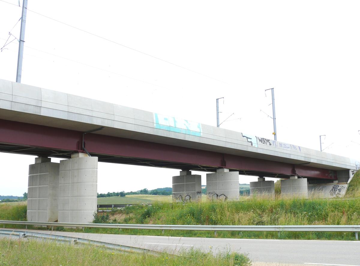 LGV Est Européenne - Pont-rail sur l'Autoroute A31 