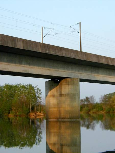 High-speed Rail Line Paris-South EastSaone Viaduct 