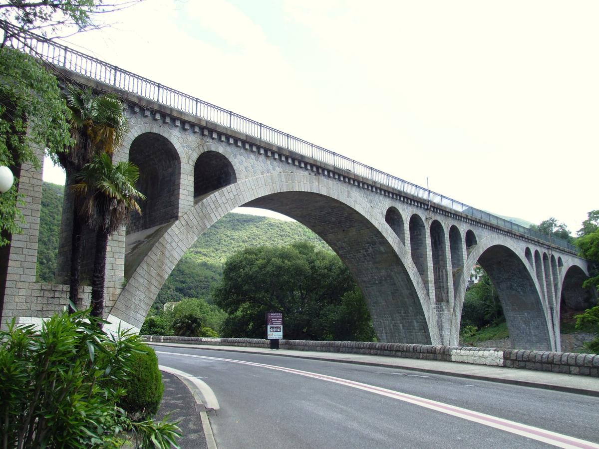 Viaduc d'Amélie-les-Bains (ancien viaduc de la ligne Elne à Arles-sur-Tech) 