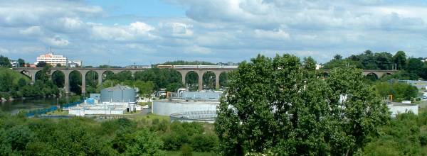 Pont ferroviaire au-dessus de la Vienne, Limoges 