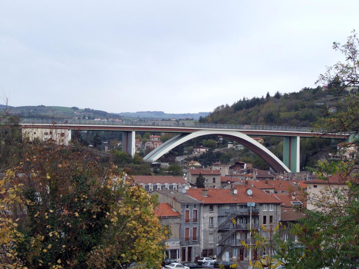 A47 - Rive-de-Gier - Pont en arc - Ensemble 