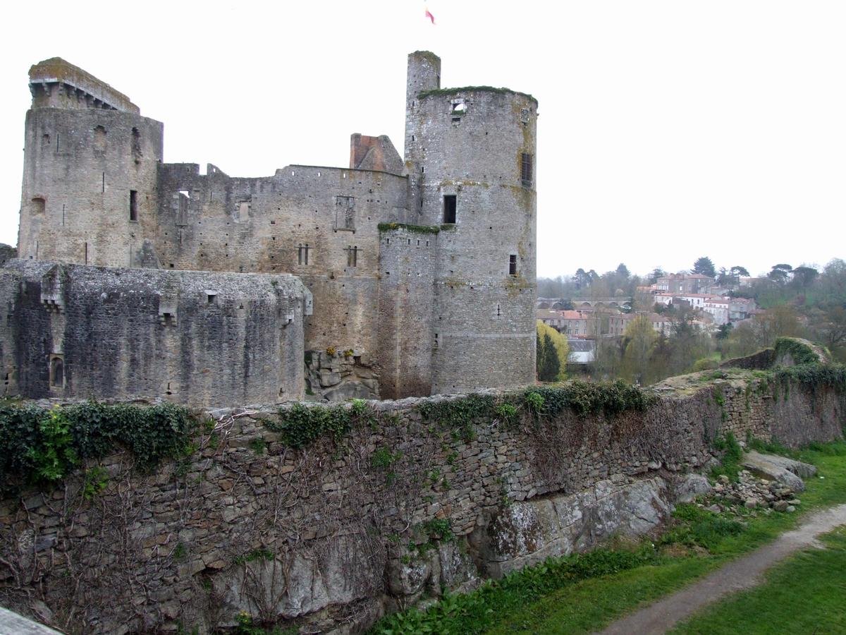 Le château de Clisson - Donjon, tour Saint-Louis et bastion sud-est 