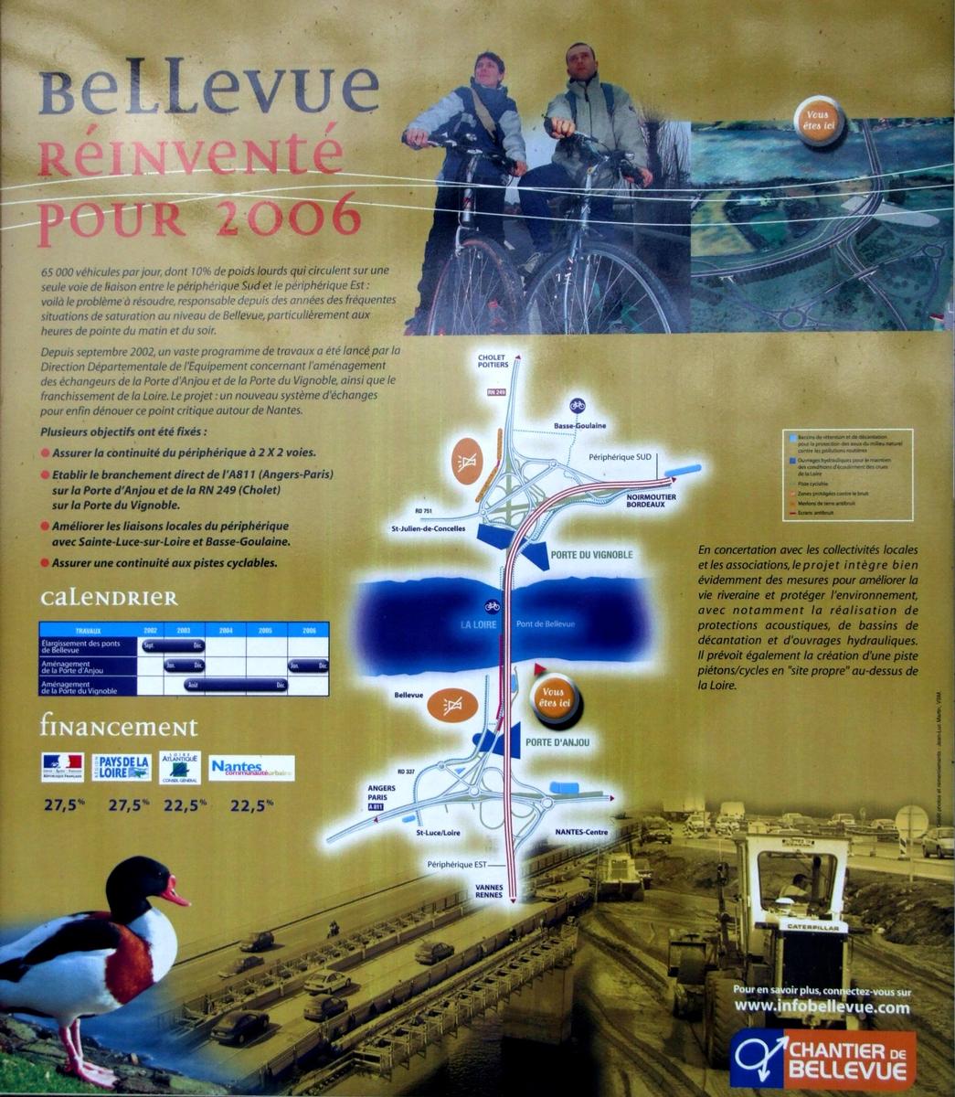 Nantes - Boulevard extérieur - Panneau d'information 