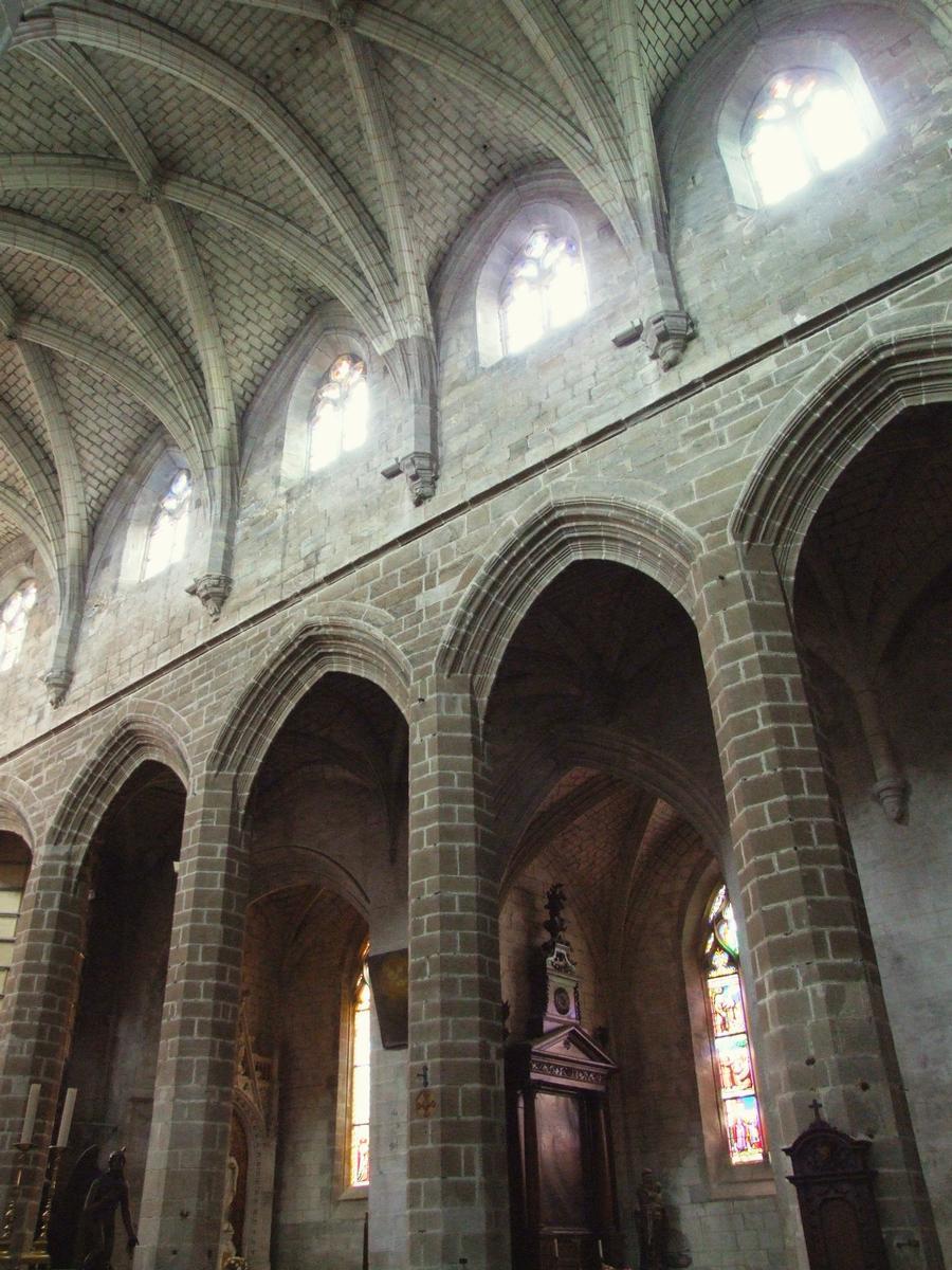 Guérande - Collégiale Saint-Aubin - Elévation de la nef 