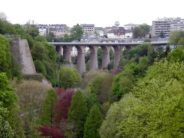Viaduc routier sur la Pétrusse, Luxembourg 