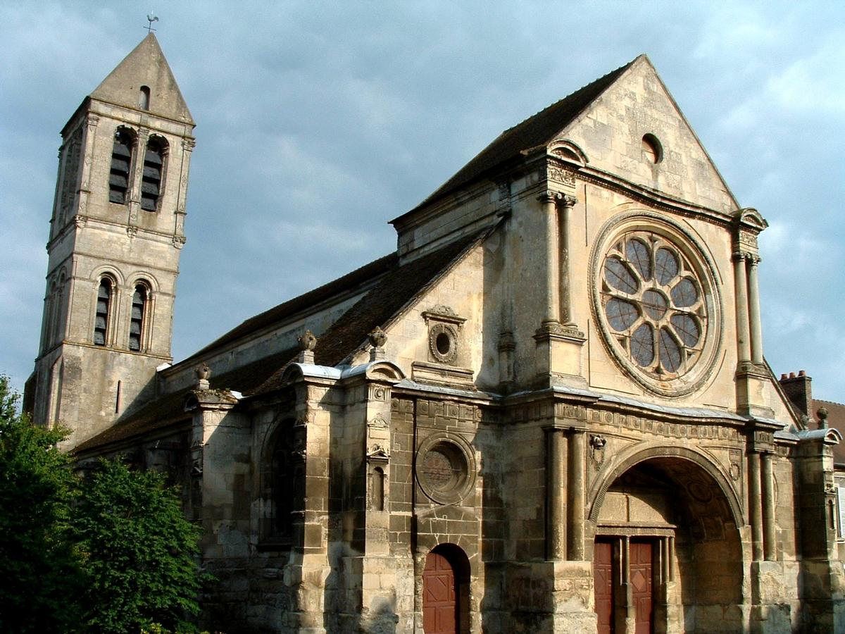 Luzarches - Eglise Saint-Côme-et-Saint-Damien - Ensemble vu de l'ouest 