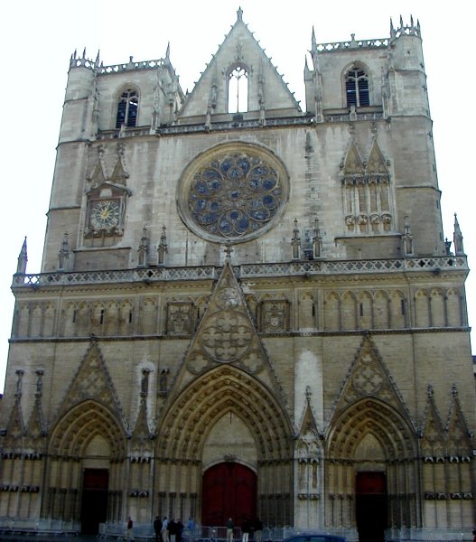 Primatiale Saint-Jean-Baptiste de Lyon.Façade occidentale 