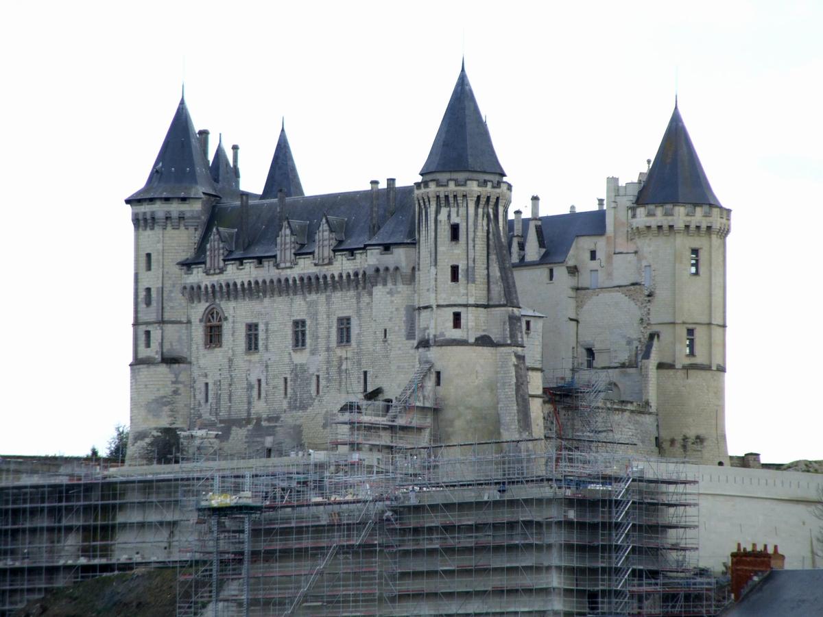 Schloss Saumur - wiederaufgebaute Nordwand 