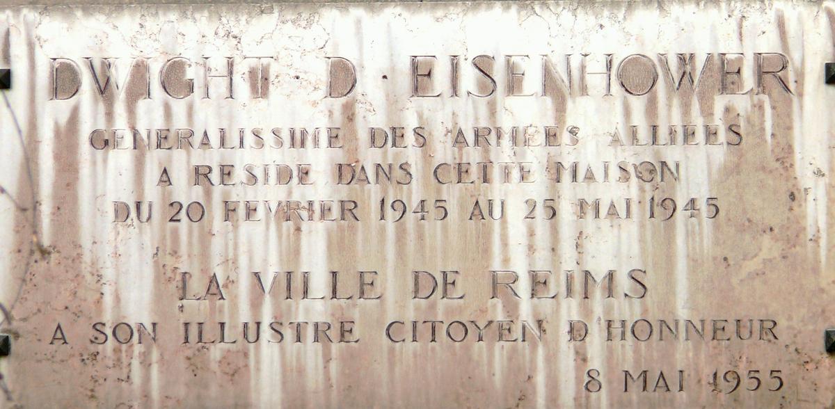 Reims - Hôtel 17 boulevard Lundy - Plaque commémorative 