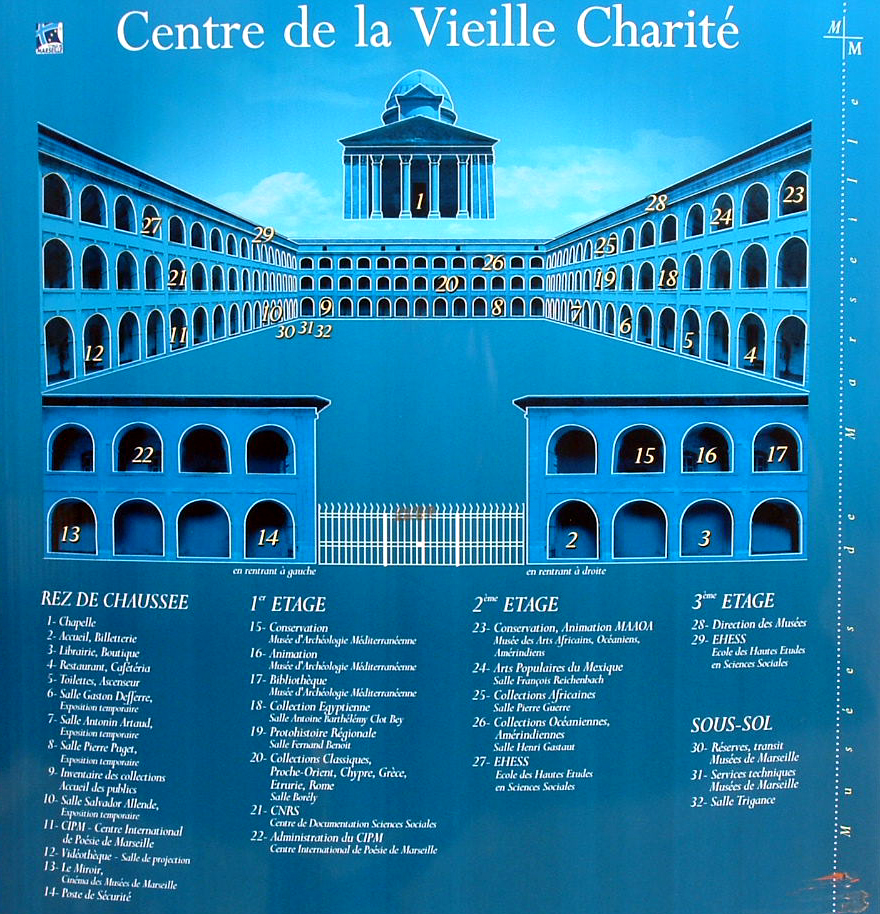 Marseille - Centre de la Vieille Charité - Panneau d'information 