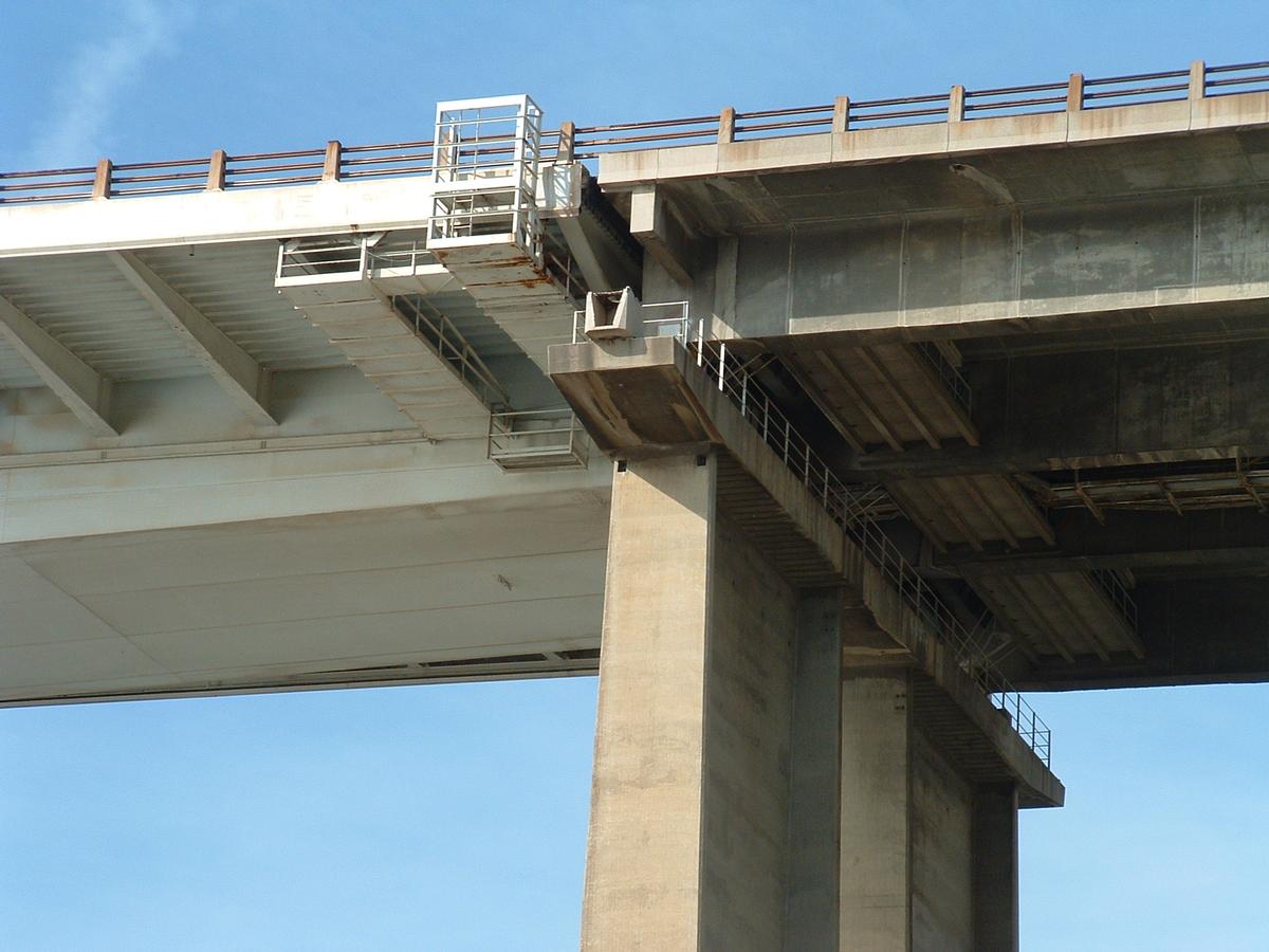 Viaduc de Martigues - Le pont principal et viaduc d'accès Est - Jonction et pile commune 