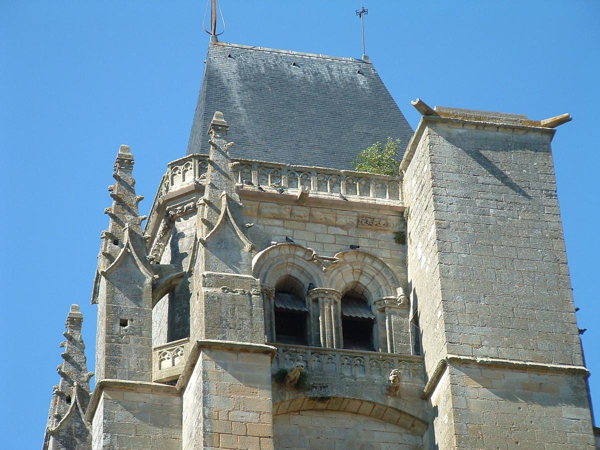 Massay - Ancienne abbatiale Saint-Martin - Tour Chamborant - Partie supérieure 