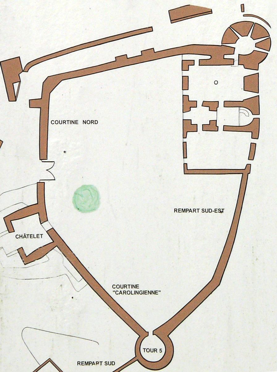 Château de Mayenne - Plan du château 