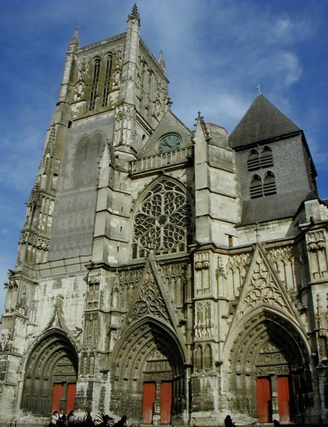 Cathédrale Saint-Etienne de Meaux.Façade occidentale 