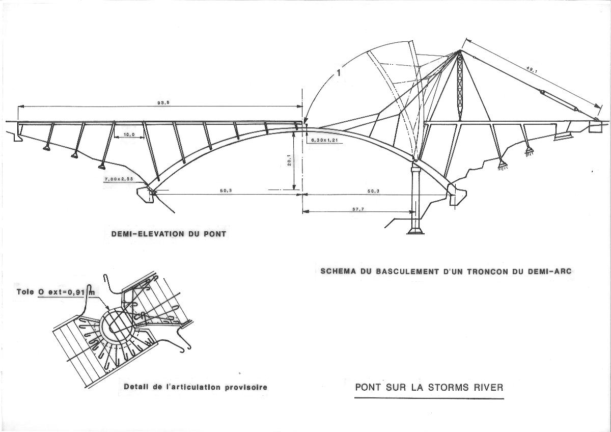 Pont Paul Sauer - Méthode de construction 
