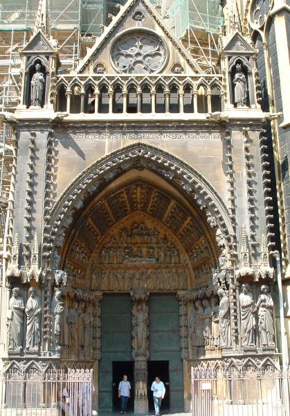 Cathédrale Saint-Etienne, Metz.Portail de la Vierge 