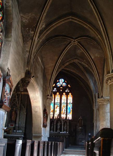 Eglise Saint-Eucaire, Metz.Bas-côté nord 