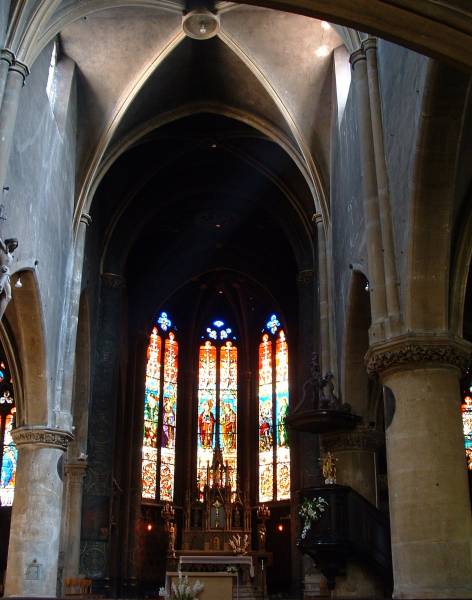 Eglise Saint-Eucaire, Metz.Nef 