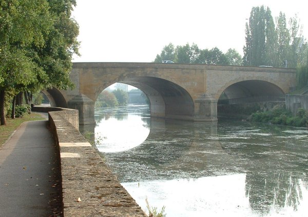 Pont des grilles, Metz.Côté amont 