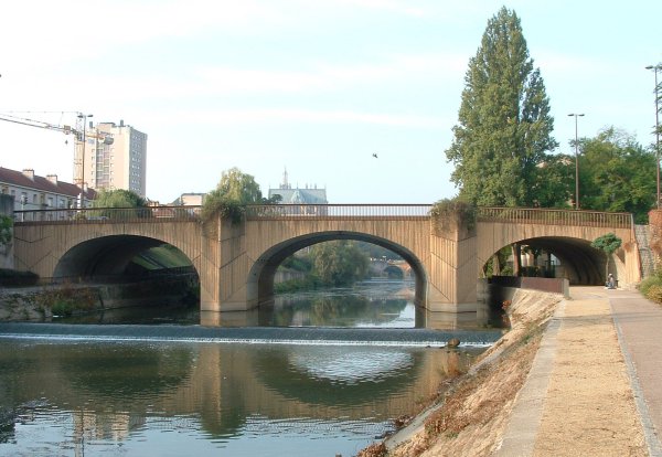 Pont des grilles, Metz.Elargissement côté aval - Ensemble 