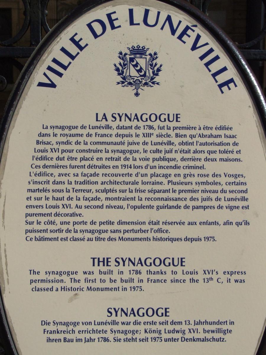 Lunéville - Synagoge 