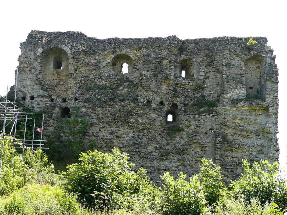 Château de Vaudémont - La tour Brunehaut (ancien donjon) - Côté interne 