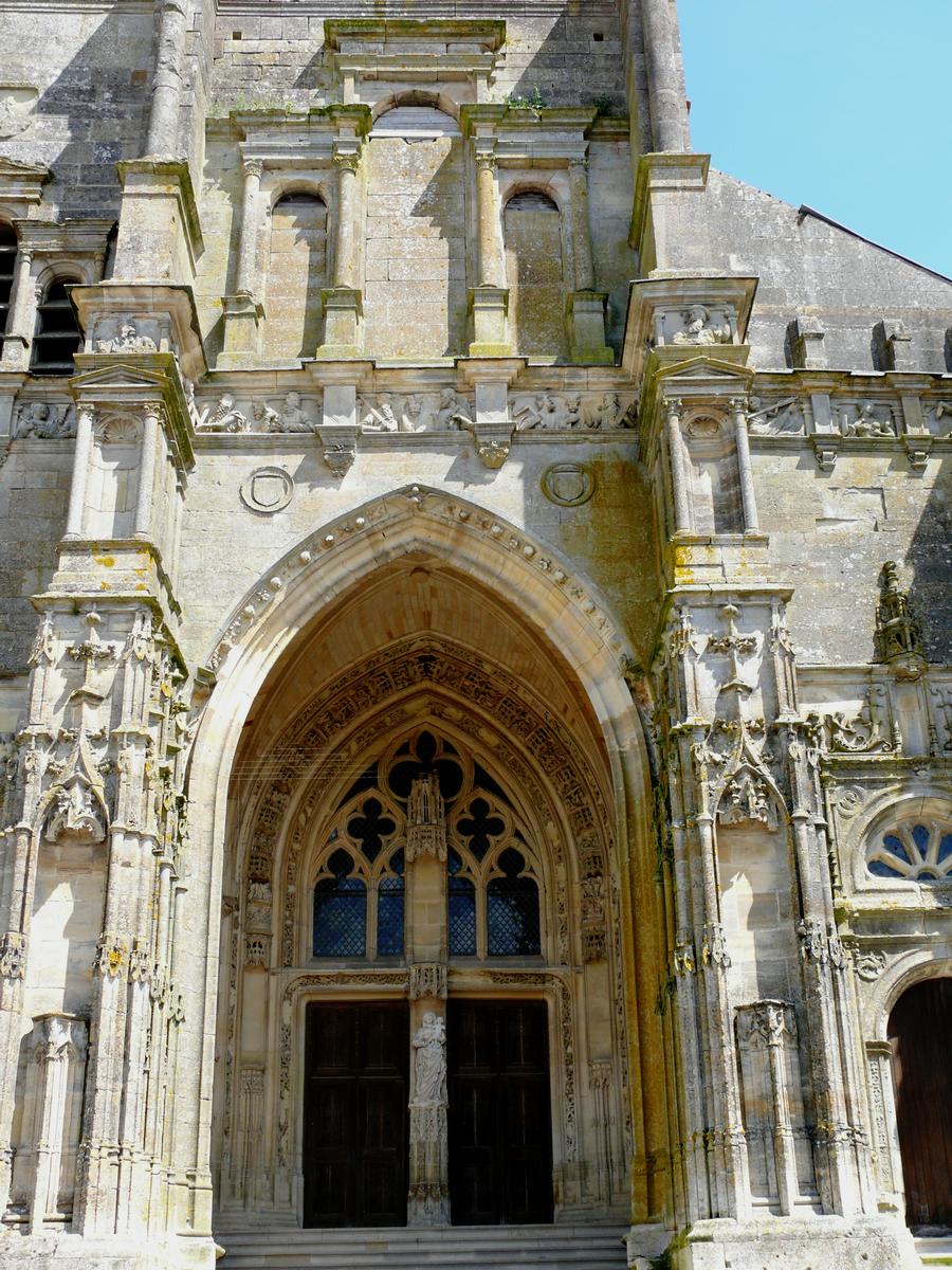 Rembercourt-aux-Pots - Eglise Saint-Louvent - Façade occidentale - Portail central 