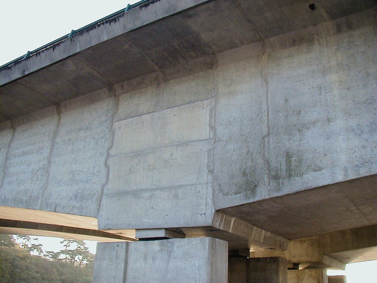 RN165 - Pont sur le Scorff du contournement de Lorient et Lanester (premier pont) - Joints de voussoirs et clés 