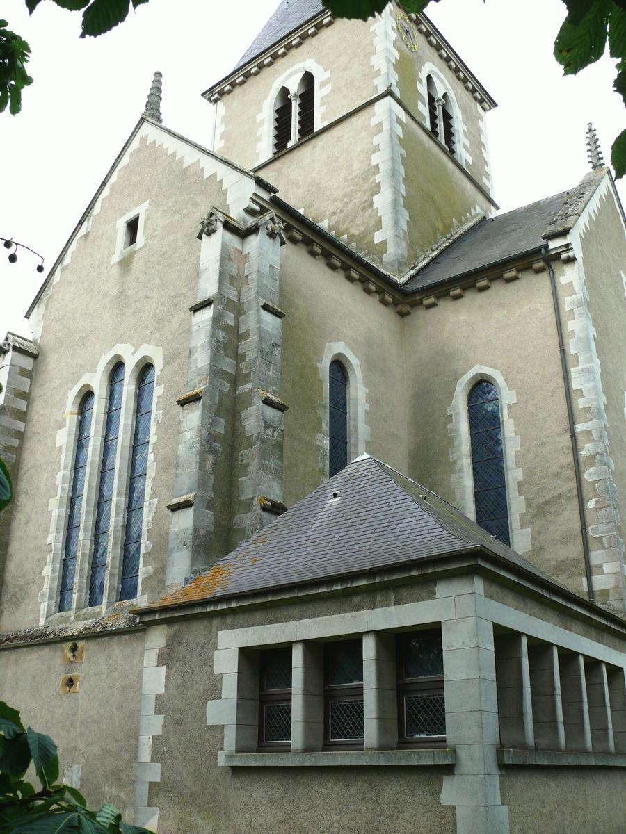 Cheminot - Eglise Saint-Maurice - Chevet et bras nord du transept 