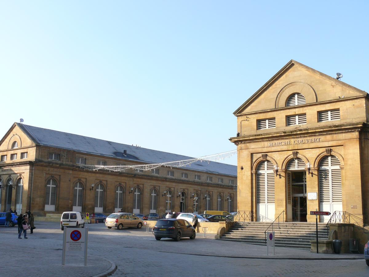 Metz - Marché couvert, côté place de la Cathédrale 