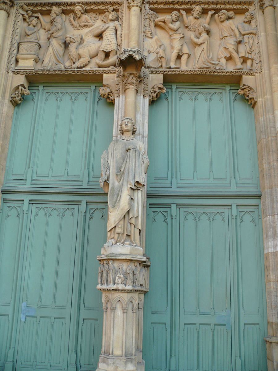 Metz - Cathédrale Saint-Etienne - Façade nord - Portail Saint-Etienne 