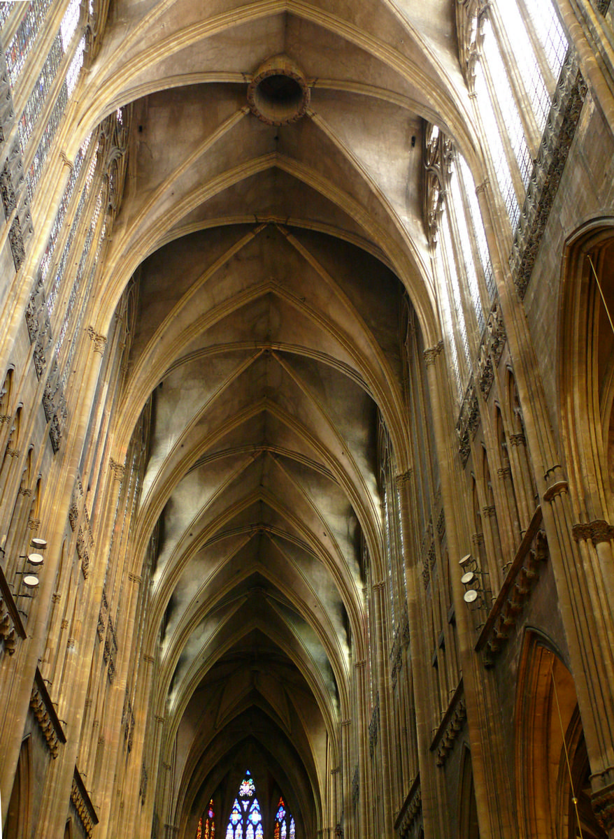 Metz - Cathédrale Saint-Etienne - Nef - Voûte 