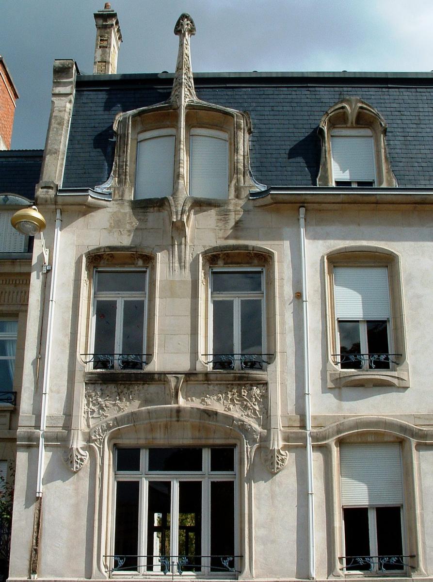 Nancy Art Nouveau - Immeuble Jules Cardot (1905-1906) - 52 cours Léopold - Ensemble 