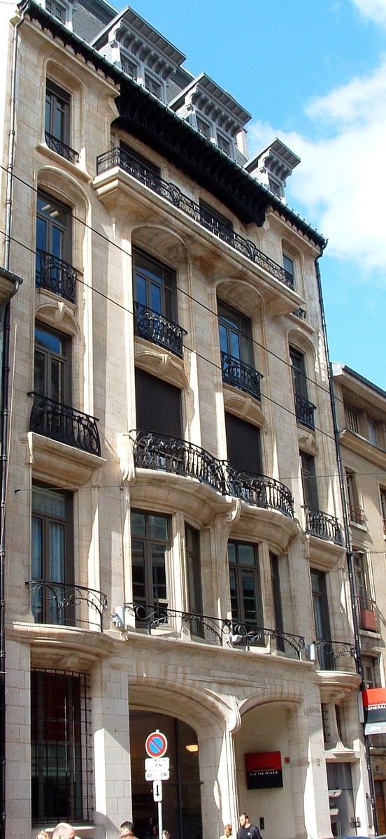 Nancy Art Nouveau - Ancien immeuble Henri Aimé (1903) - 42-44 rue Saint-Dizier - Ensemble 