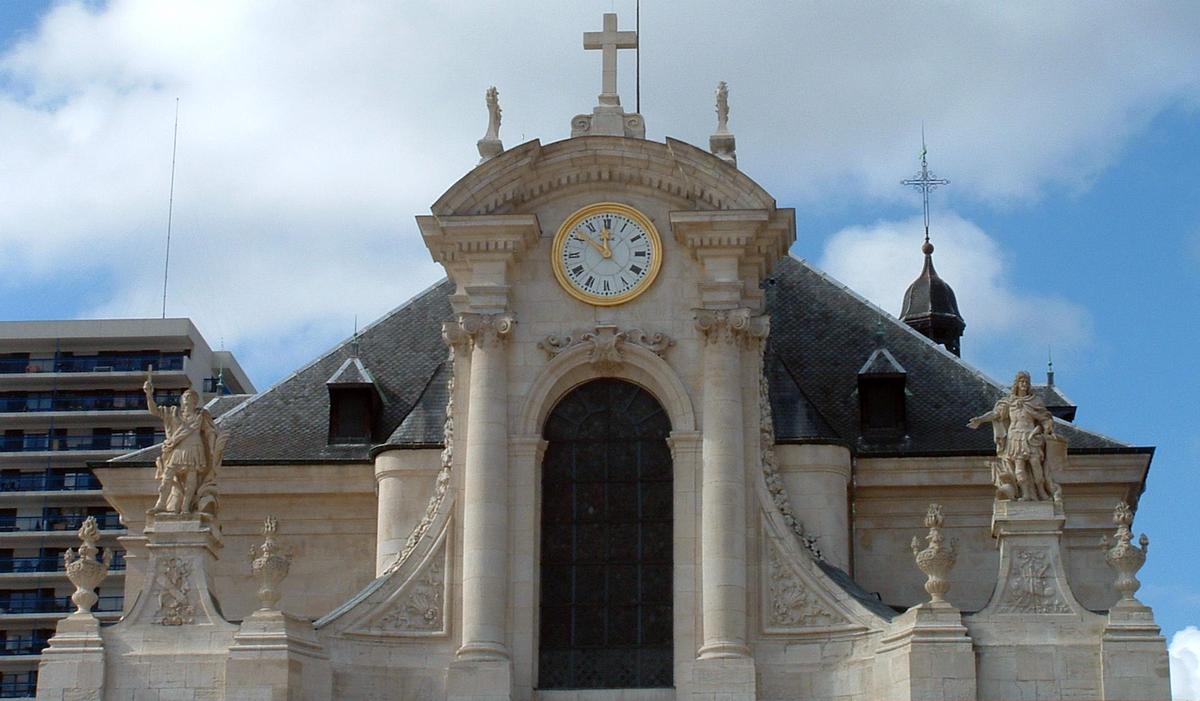 Nancy - Eglise Saint-Sébastien - Façade baroque - Détails 