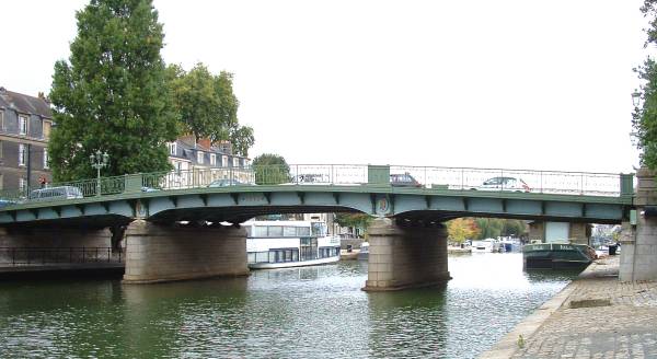 Pont Saint-Mihiel, Nantes.Ensemble côté aval 