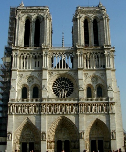 Notre Dame de Paris.Façade occidentale 