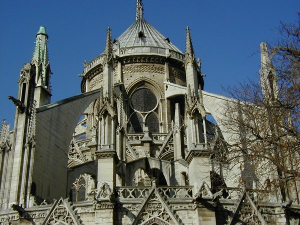 Notre Dame de Paris.Arcs-boutants du chevet 